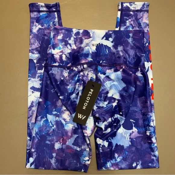 Peloton With Blue Moves High Waist Leggings Size Small NWT - Picture 5 of 11